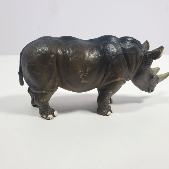 Safari Ltd White Rhino Mom & Baby 1996 Figure Lot - Picture 14 of 16